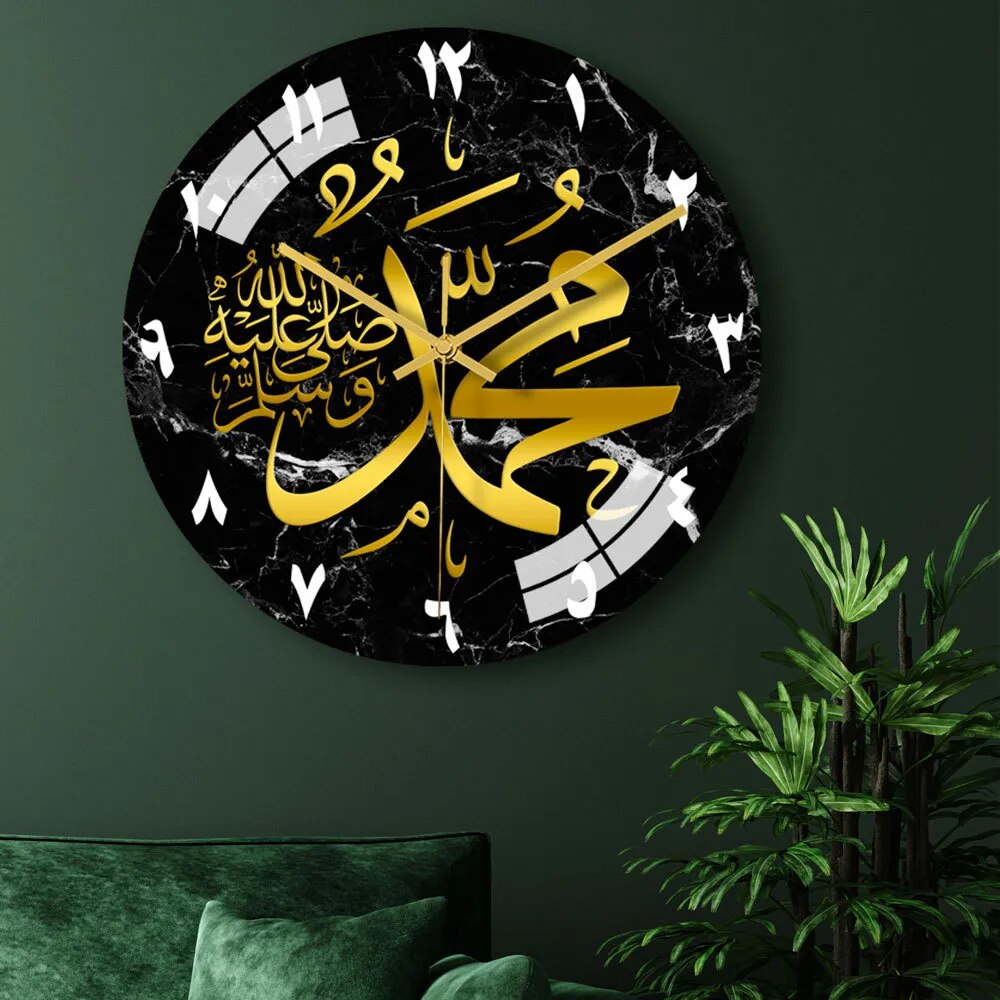 3D Acrylic Islamic Clock