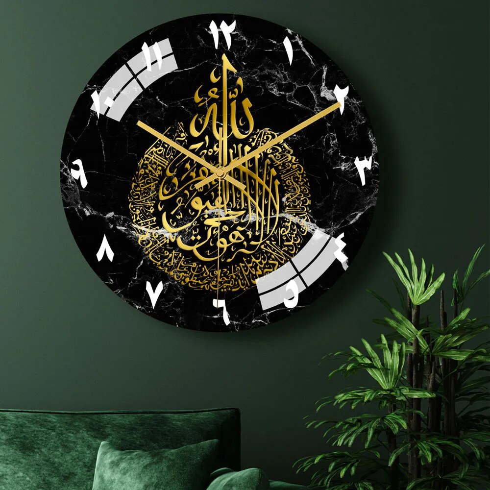 3D Acrylic Islamic Clock